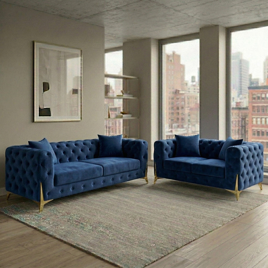 Colonnade Velvet 3+2 Sofa Set – view 1