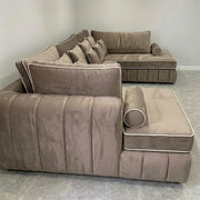Atrium Large Velvet U Sofa – view 5