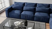Belgravia Velvet Corner Chaise Sofa – view 3