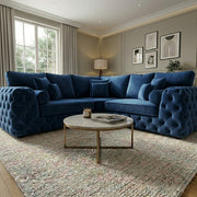 Regency Chesterfield Velvet Corner Sofa – view 7