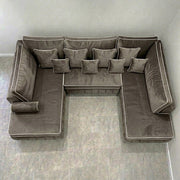 Atrium Large Velvet U Sofa – view 2
