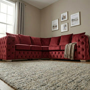 Regency Chesterfield Velvet Corner Sofa – view 11