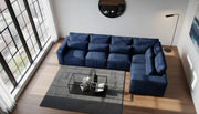 Belgravia Velvet Corner Chaise Sofa – view 4