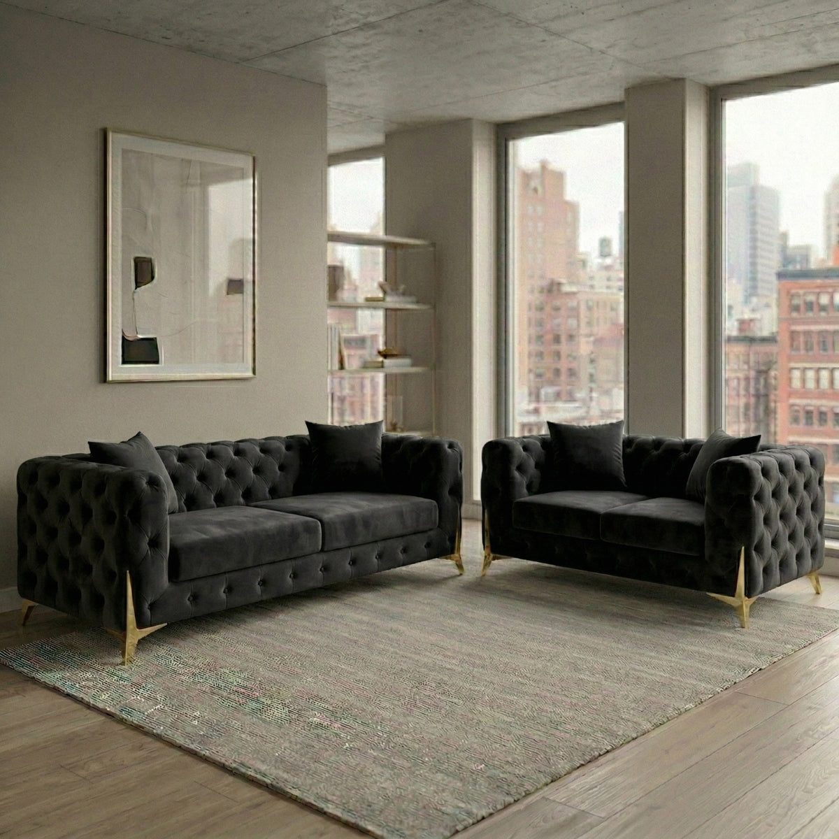 Regency Chesterfield 3+2 Sofa Set – view 1