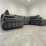 Atrium Large Velvet U Sofa – view 16