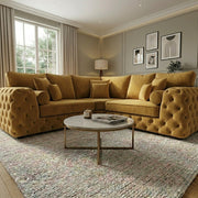 Regency Chesterfield Velvet Corner Sofa – view 3