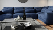 Belgravia Velvet Corner Chaise Sofa – view 2
