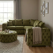 Regency Chesterfield Velvet Corner Sofa – view 12