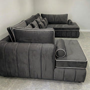 Atrium Large Velvet U Sofa – view 17