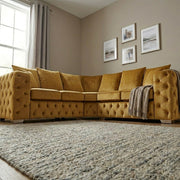 Regency Chesterfield Velvet Corner Sofa – view 13