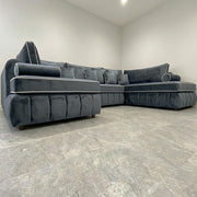Atrium Large Velvet U Sofa – view 13