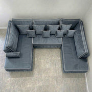 Atrium Large Velvet U Sofa – view 12