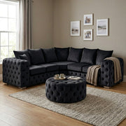 Regency Chesterfield Velvet Corner Sofa – view 10