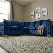 Regency Chesterfield Velvet Corner Sofa – view 17